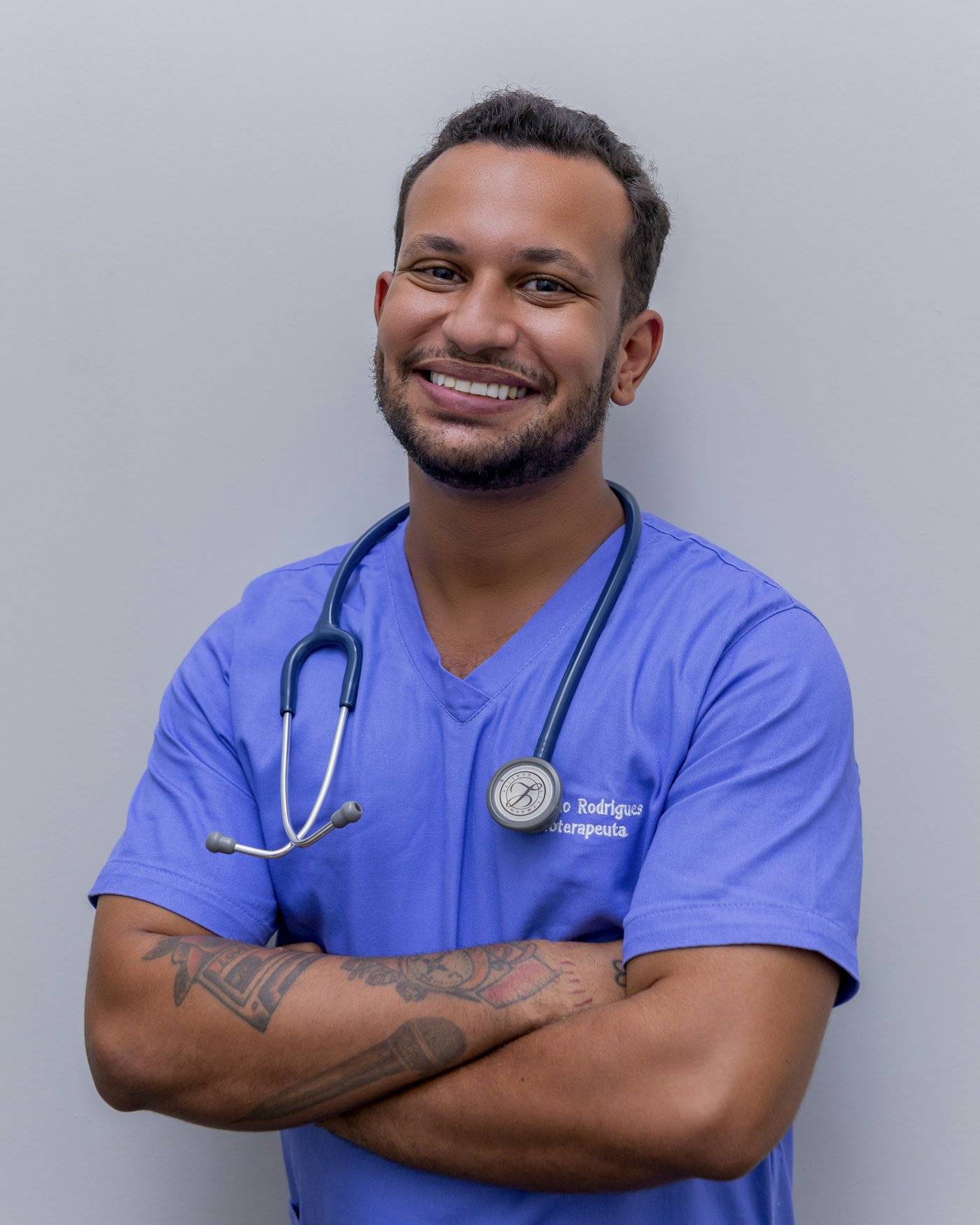 A smiling health worker