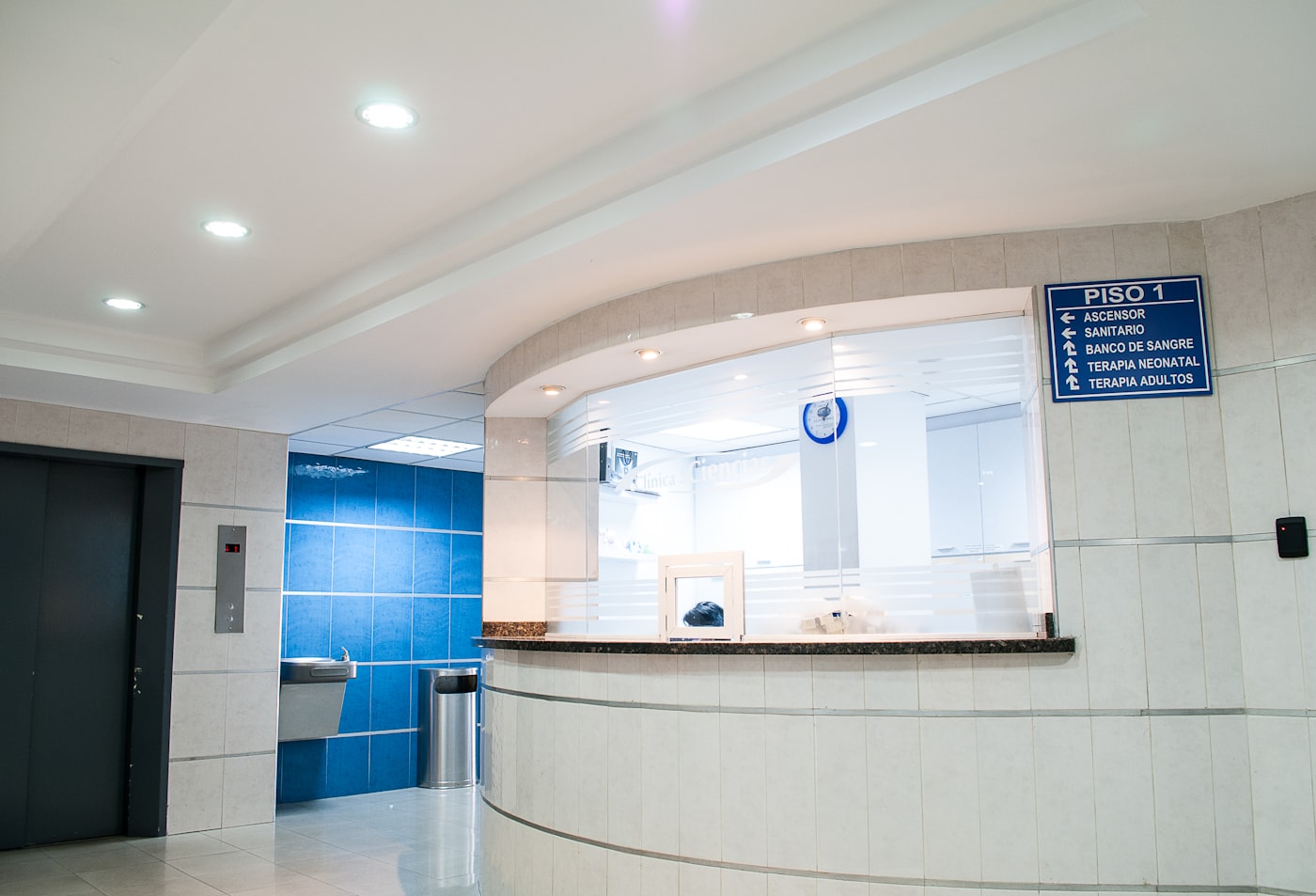 A clinic front desk
